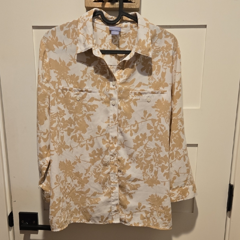 Floral Beige Blouse